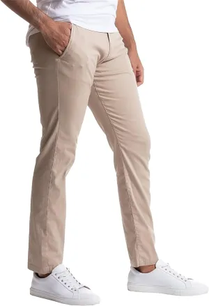 Mens Skinny Tapered Dress Pants Comfort Trouser Slim-Fit Front Solid Casual Pants Stretch Chino Casual Fit Trousers