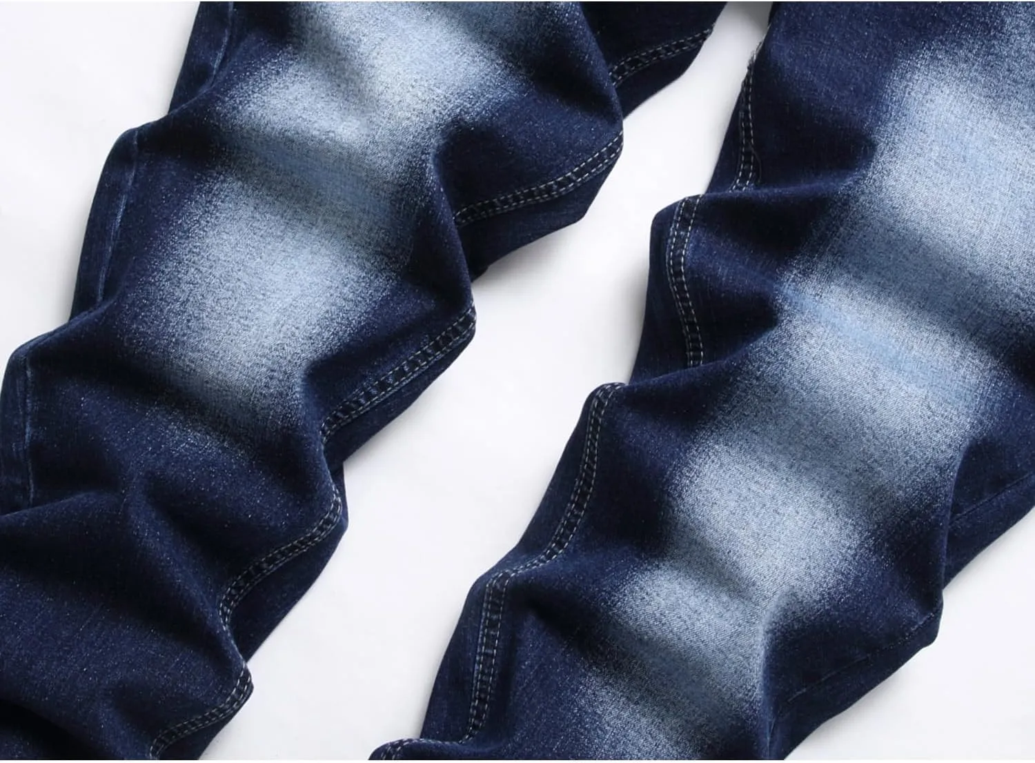 Men's Slim Fit Stretch Jean Blue Or Black Comfortable Soft Ripped Pants Demin