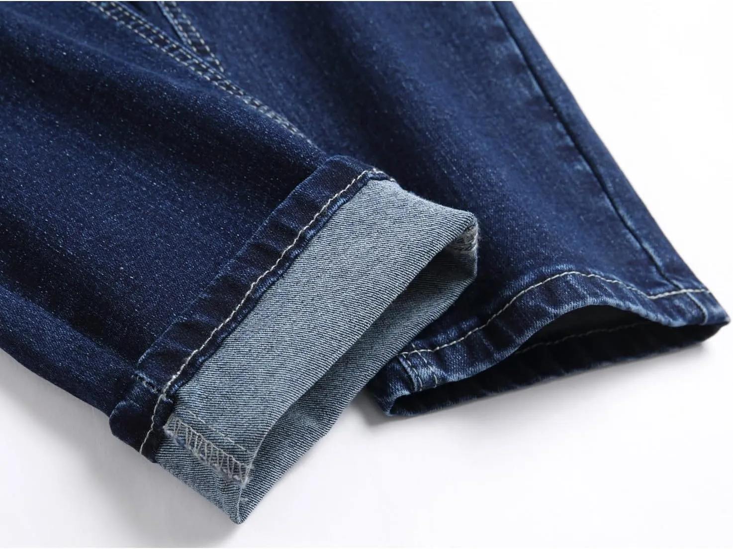 Men's Slim Fit Stretch Jean Blue Or Black Comfortable Soft Ripped Pants Demin