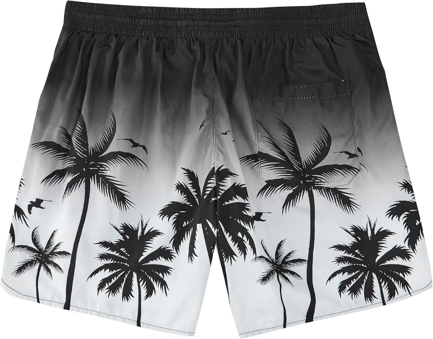 Mens Swim Trunks with Compression Liner 5" Stretch Board Shorts Quick Dry Zipper Pockets 2 in 1 Mens Bathing Suits