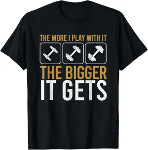Muscles Get Bigger Bodybuilding Gym Workout Weightlifting T-Shirt