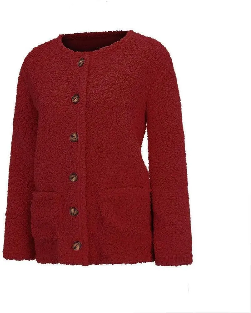 NaRHbrg Women's Cardigan Sweaters 2024 Casual Button Up Oversized Cardigan Open Front V Neck Lightweight Cardigans Coat