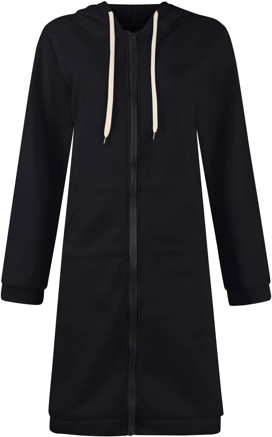 NBXNZWF Women's Zip Up Hoodies 2025 Fall Casual Oversized Fleece Long Tunic Long Sleeve Sweatshirts Jackets With Pockets