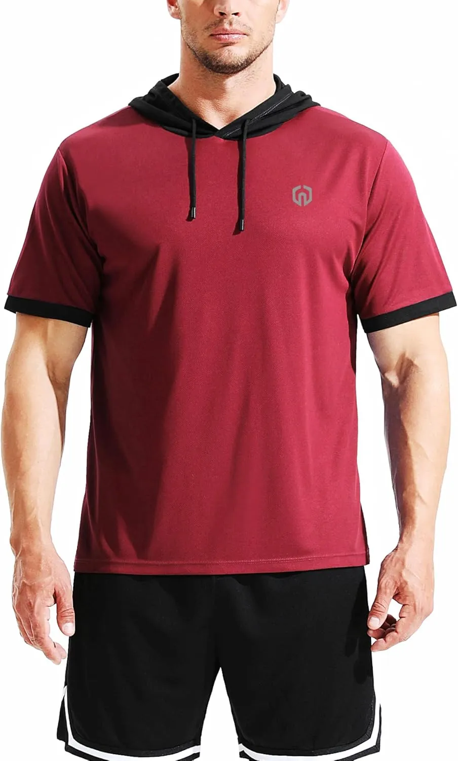 NELEUS Men's Dry Fit Performance Athletic Shirt with Hoods
