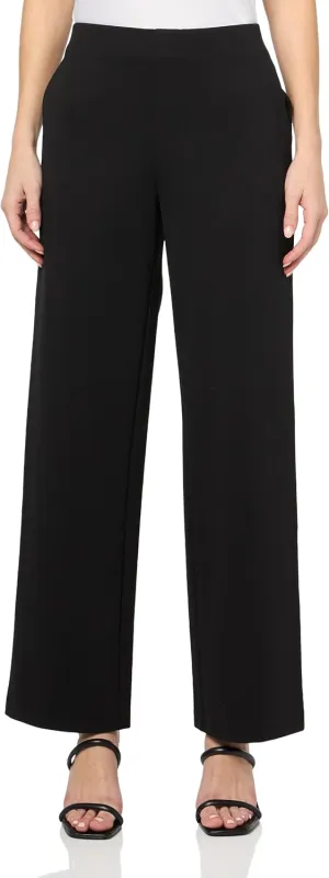 NIC ZOE Women's 30.5" Lenox Wide Leg Drapey Ponte Pant