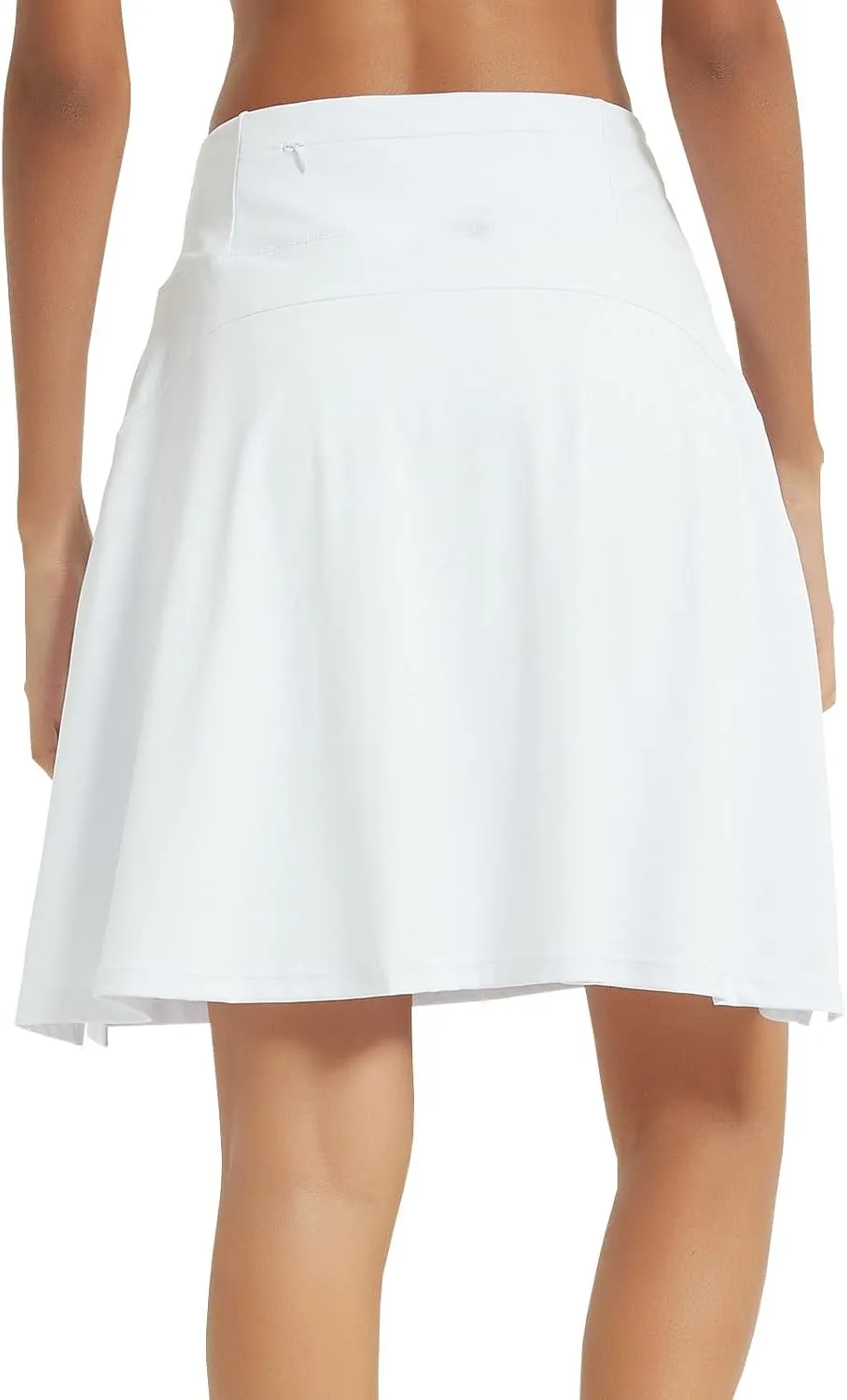NOOYME 20" Skorts for Women Athletic Modest with Pockets Knee Length Tennis Golf Skirts