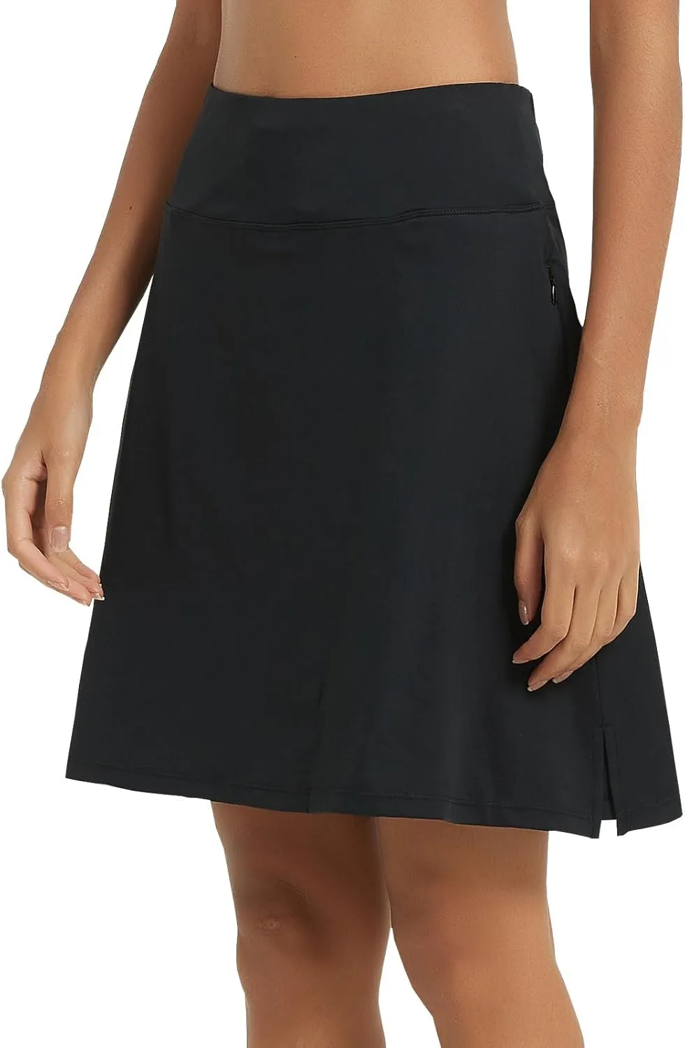 NOOYME 20" Skorts for Women Athletic Modest with Pockets Knee Length Tennis Golf Skirts