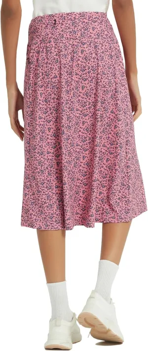 NOOYME 28" Skorts for Women with 3 Pockets Modest Knee Length Athletic Midi Skirts