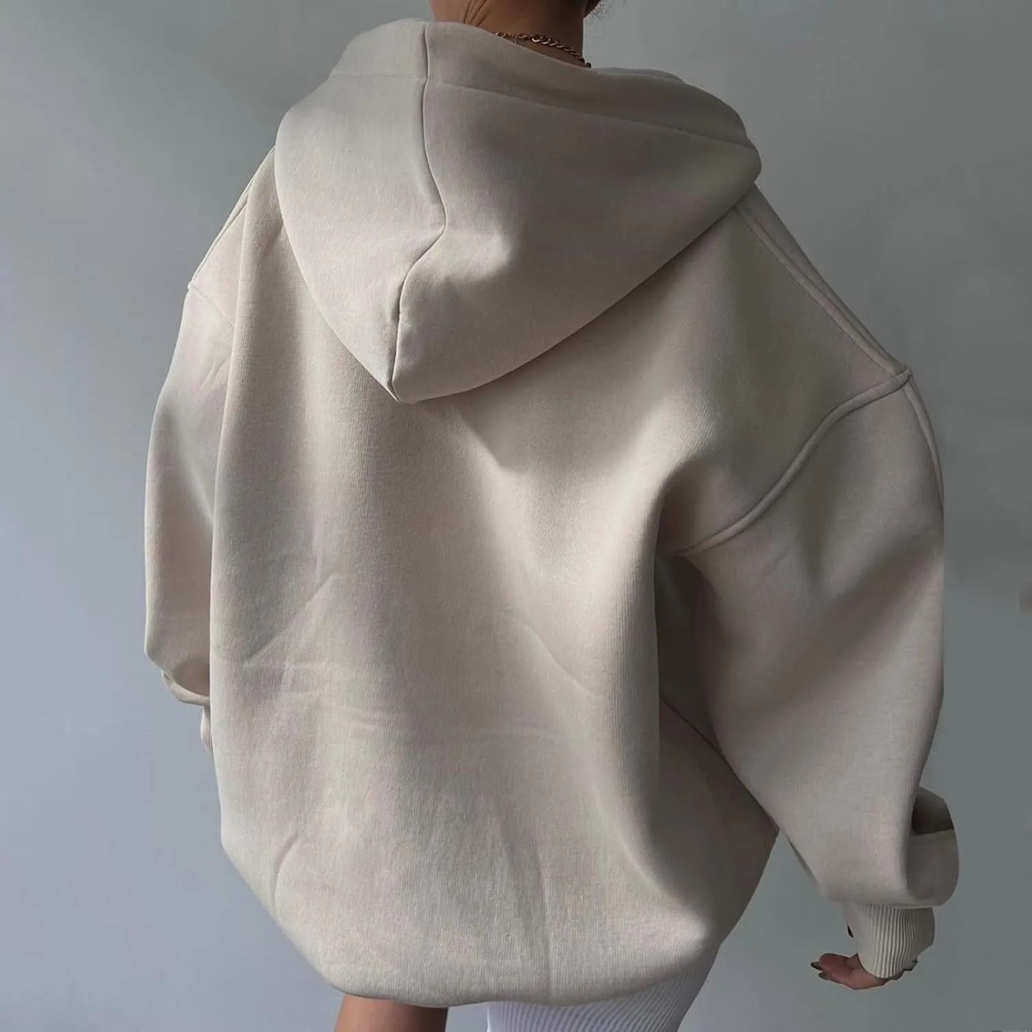 Oversized Hoodie for Women 2024 Fall Fashion Long Sleeve Sweaters Drawstring Pullover Tops with Pockets Sweatshirt