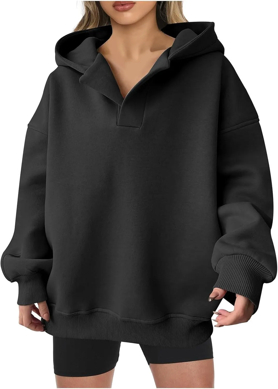 Oversized Hoodie for Women 2024 Fall Fashion Long Sleeve Sweaters Drawstring Pullover Tops with Pockets Sweatshirt