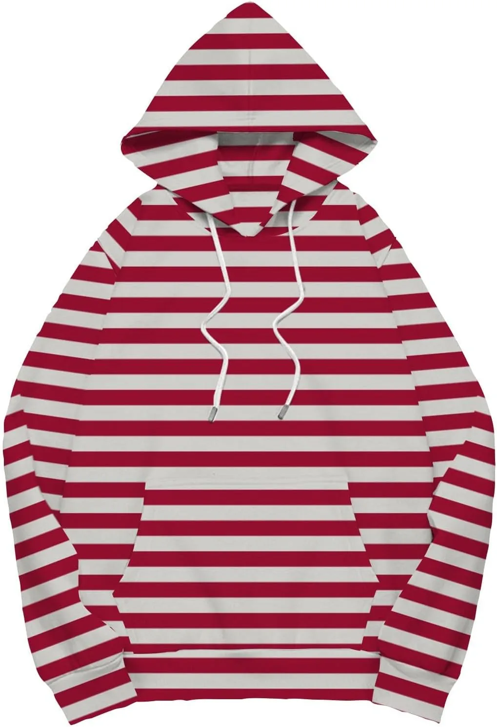 Oversized Hoodies for Women Drop Shoulder Striped Fleece Sweatshirts 2024 Plus Size Pullover Tops Trendy Outfits