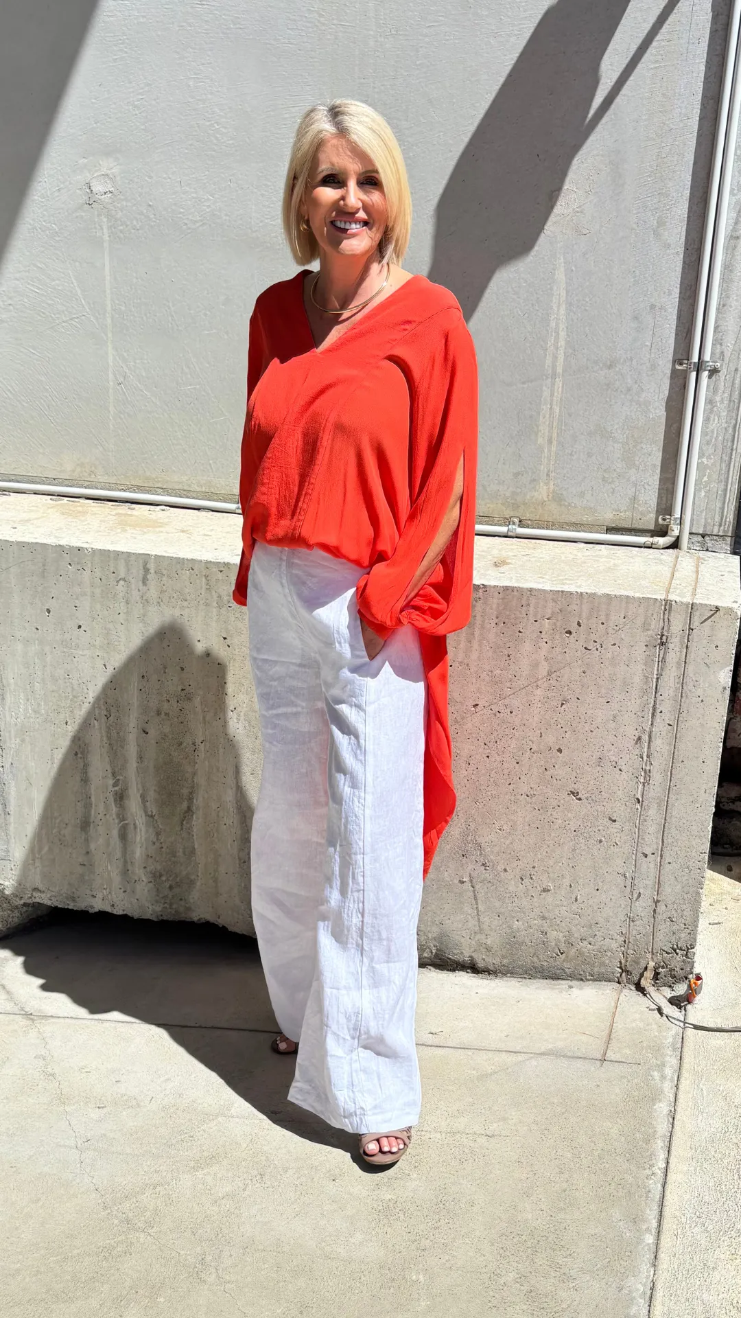 Parker Linen Pants - White