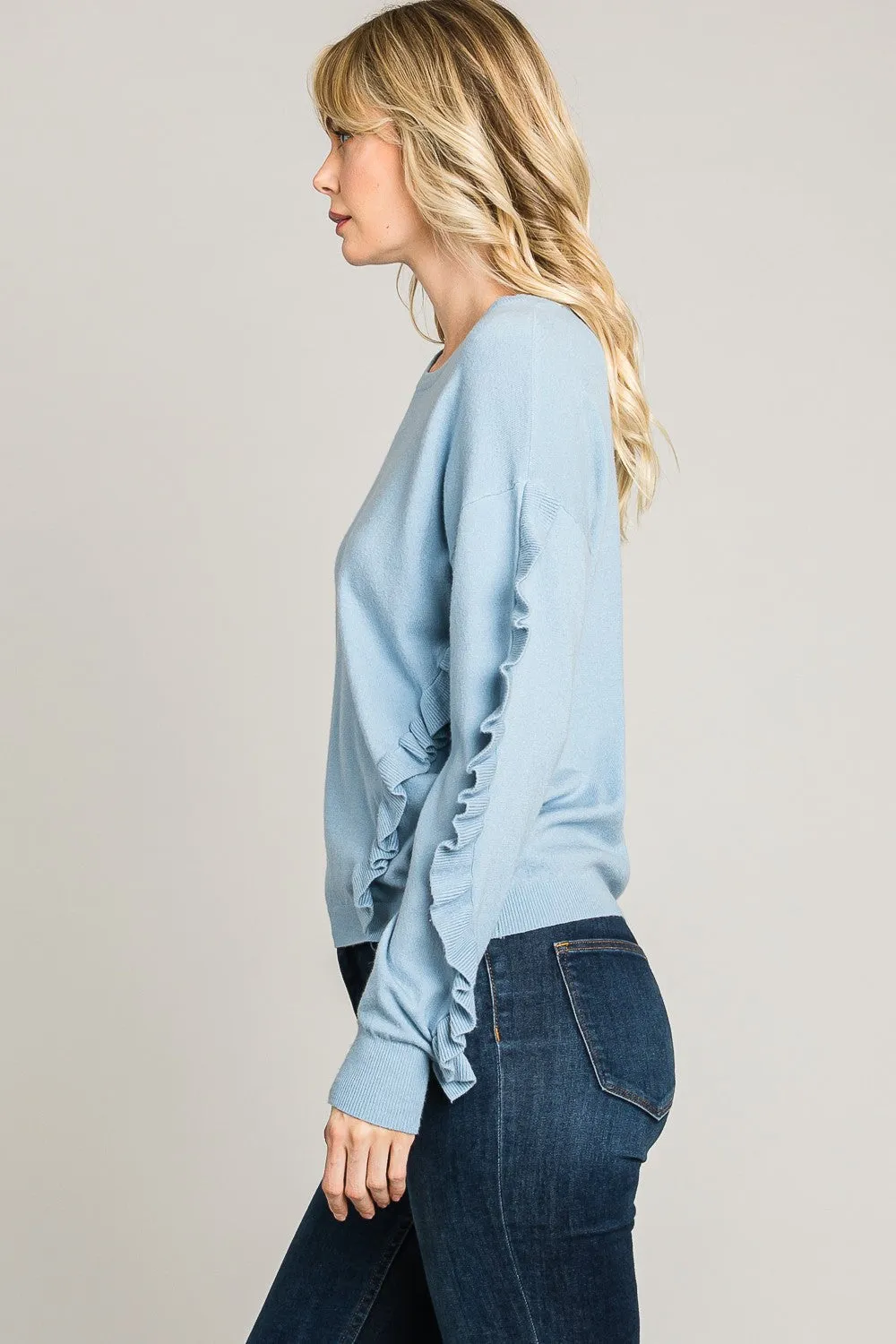Pullover with Ruffle Detail