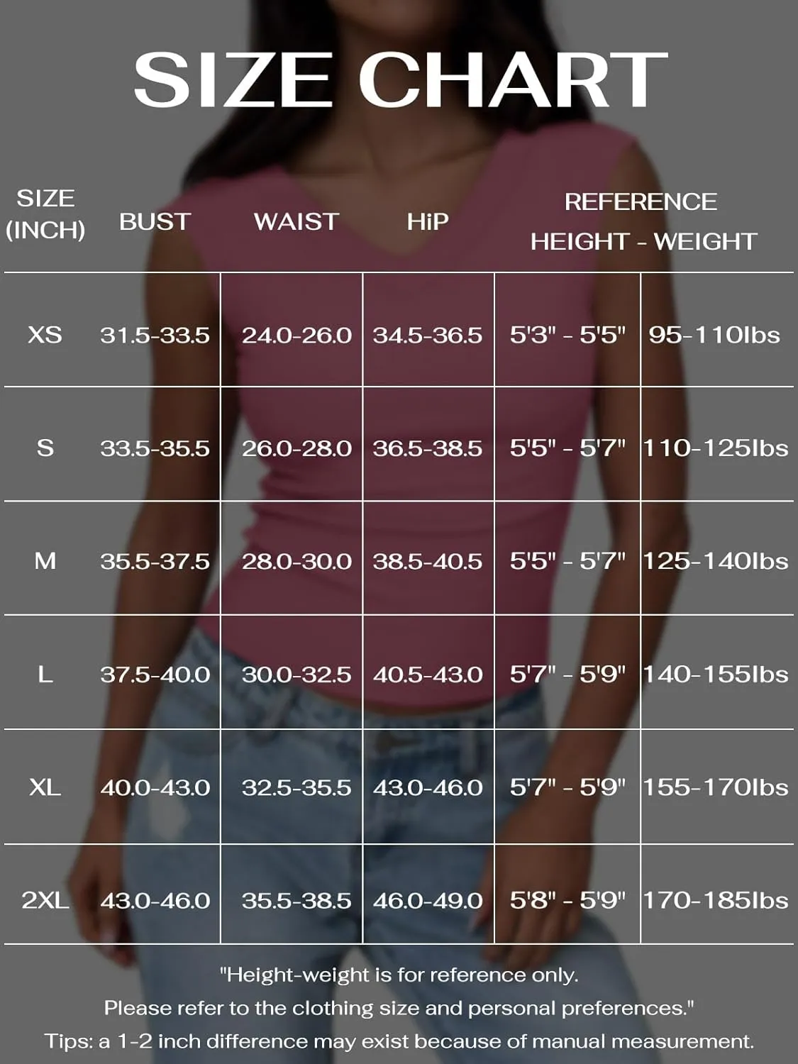 REORIA Womens Sleeveless V Neck Tank Tops Basic Tops Cap Sleeve T Shirt Tee Spring Summer Tops Casual Slim Fit Ribbed Top