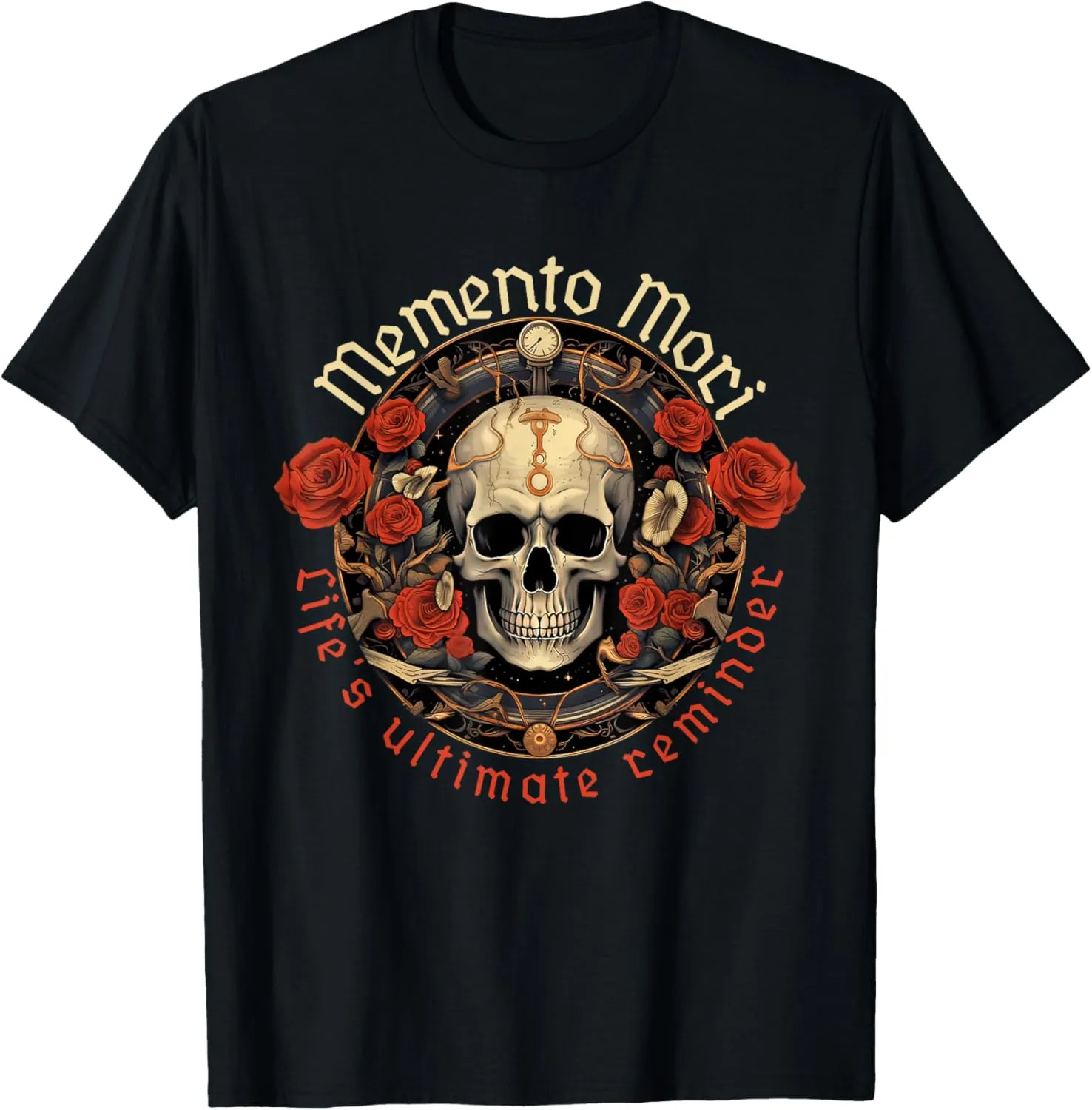 Stoic Life's Ultimate Reminder Gothic Memento Mori T-Shirt