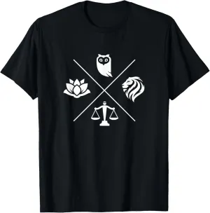Stoic Virtues Wisdom Temperance Justice Courage Stoicism T-Shirt