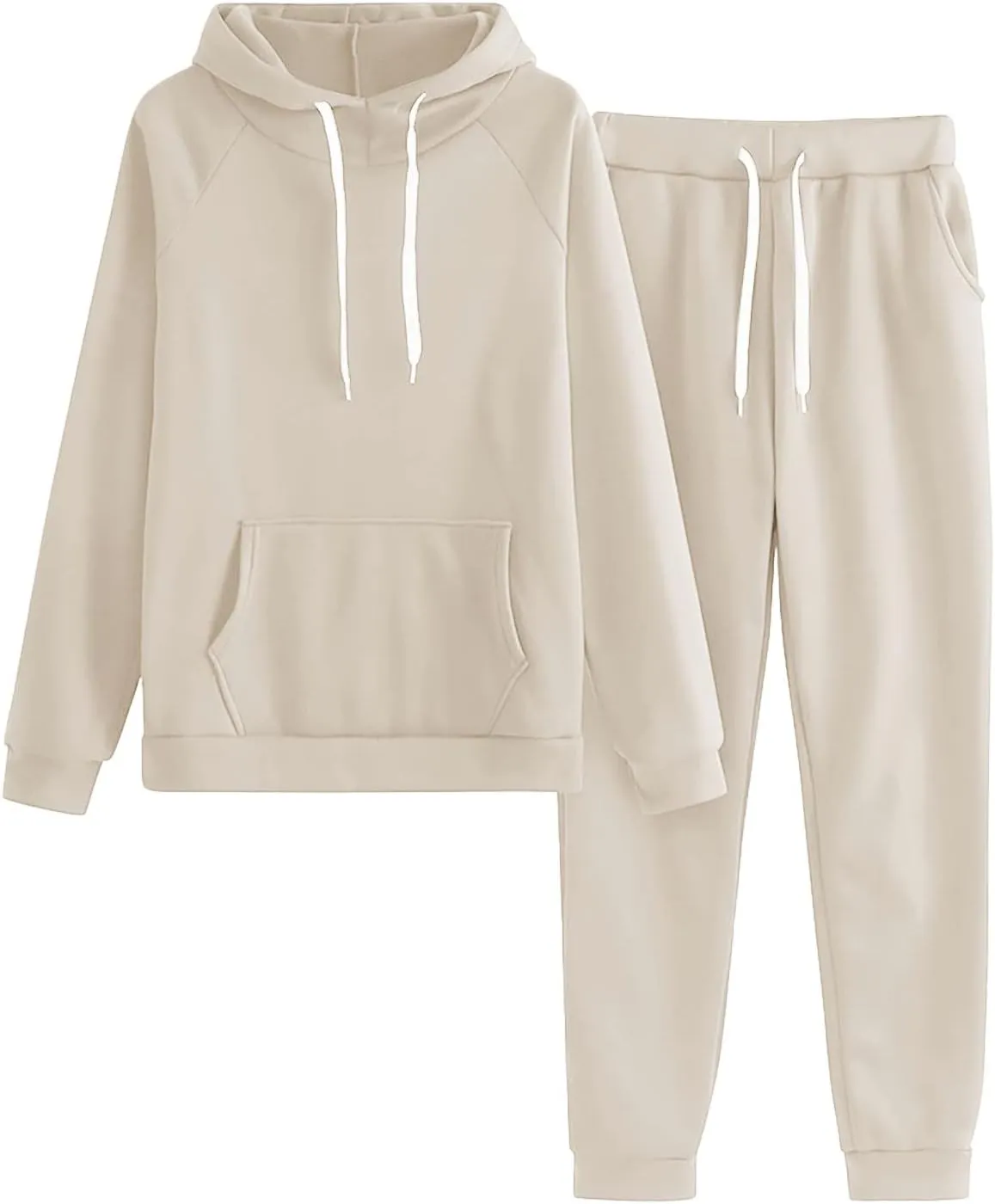 Sweatpants and Sweatshirt Set for Women,2 Piece Tracksuit Outfits Hoodie Sweatshirt and Jogging Sweatpants Suit