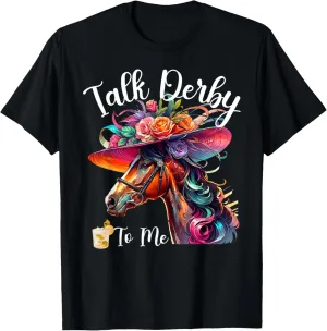 Talk Derby To Me Funny Racing Horse T-Shirt
