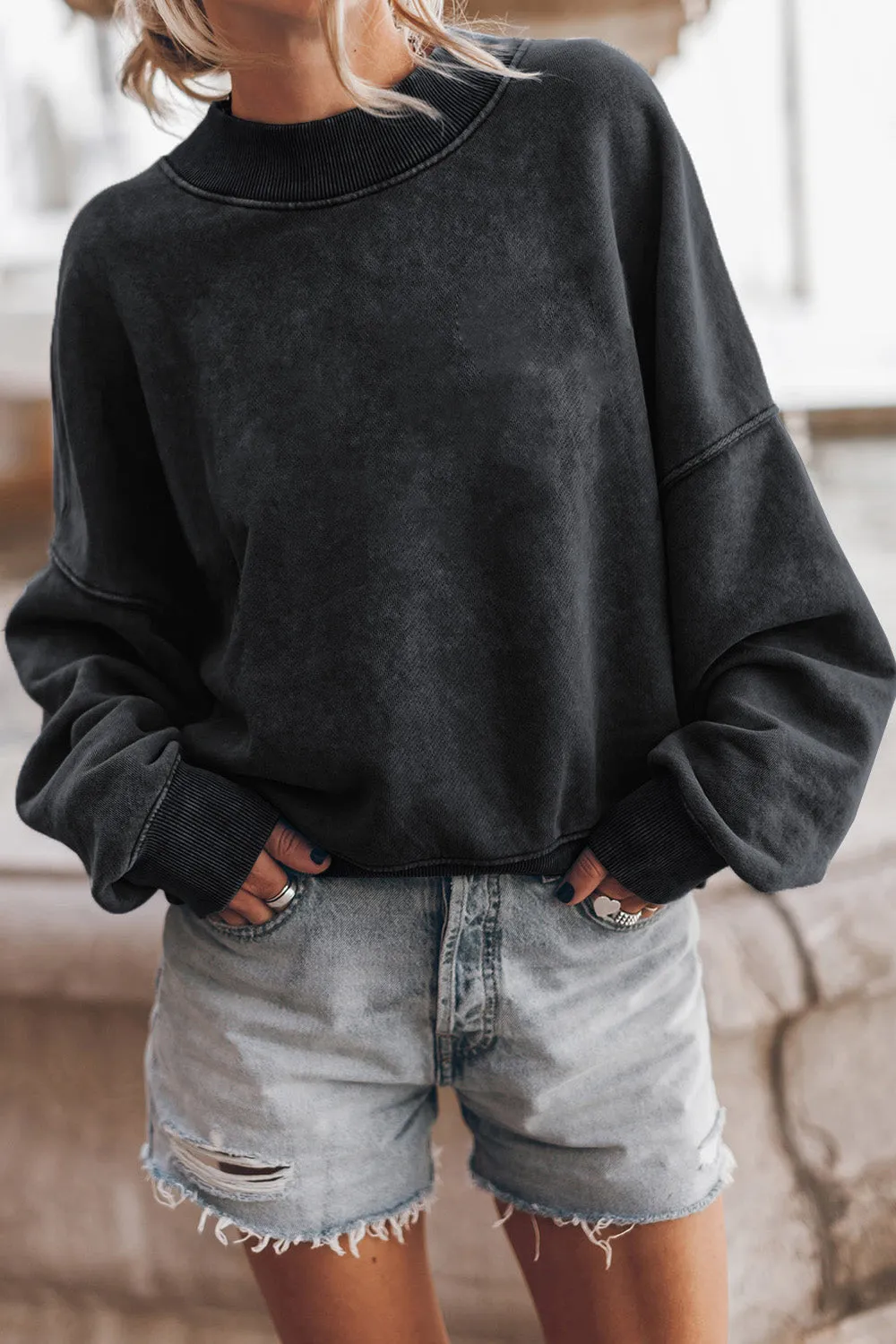 TastyHottie - Round Neck Dropped Shoulder Sweatshirt