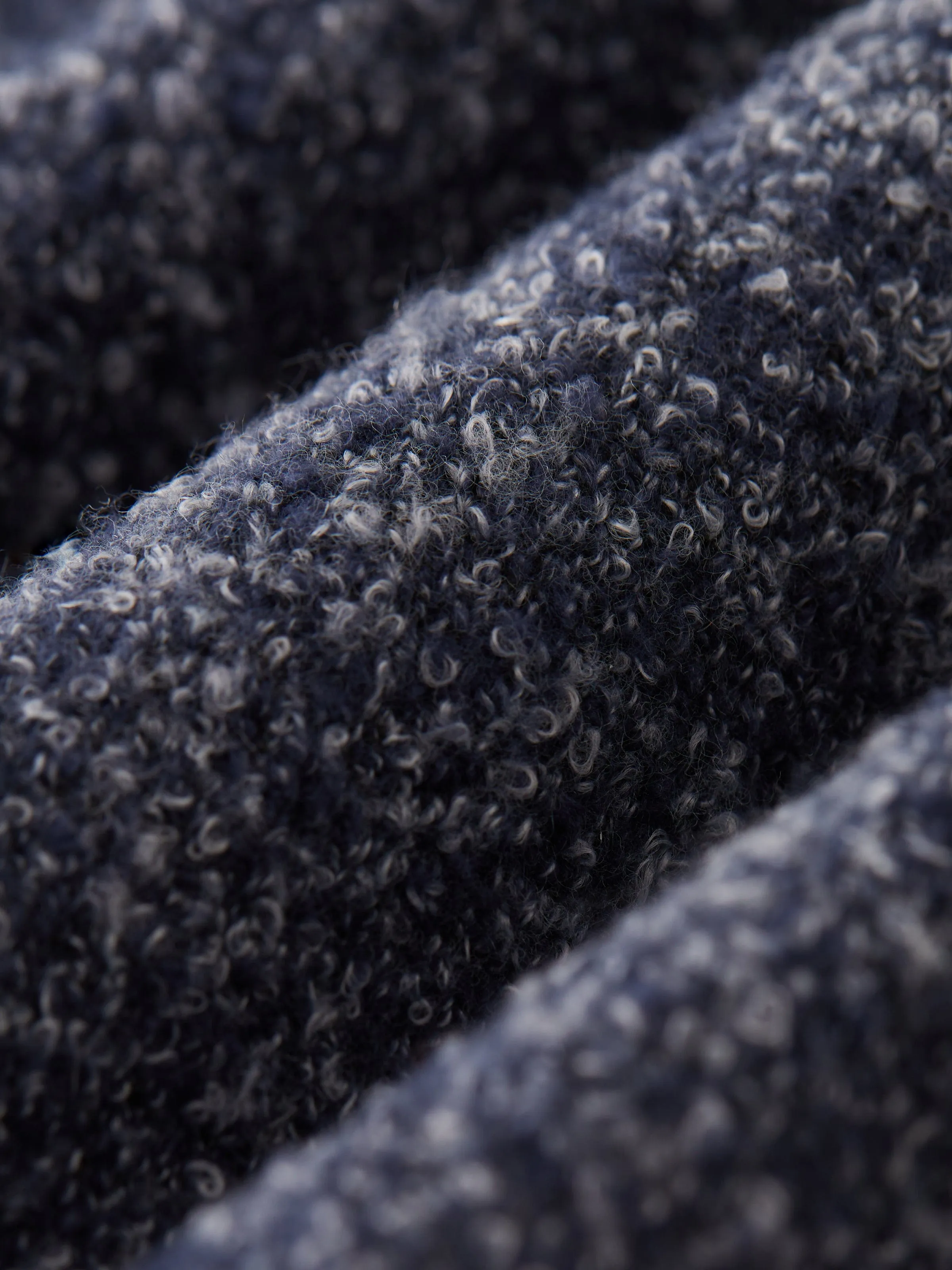 The Boucle Seawool® Sweater in Midnight Blue