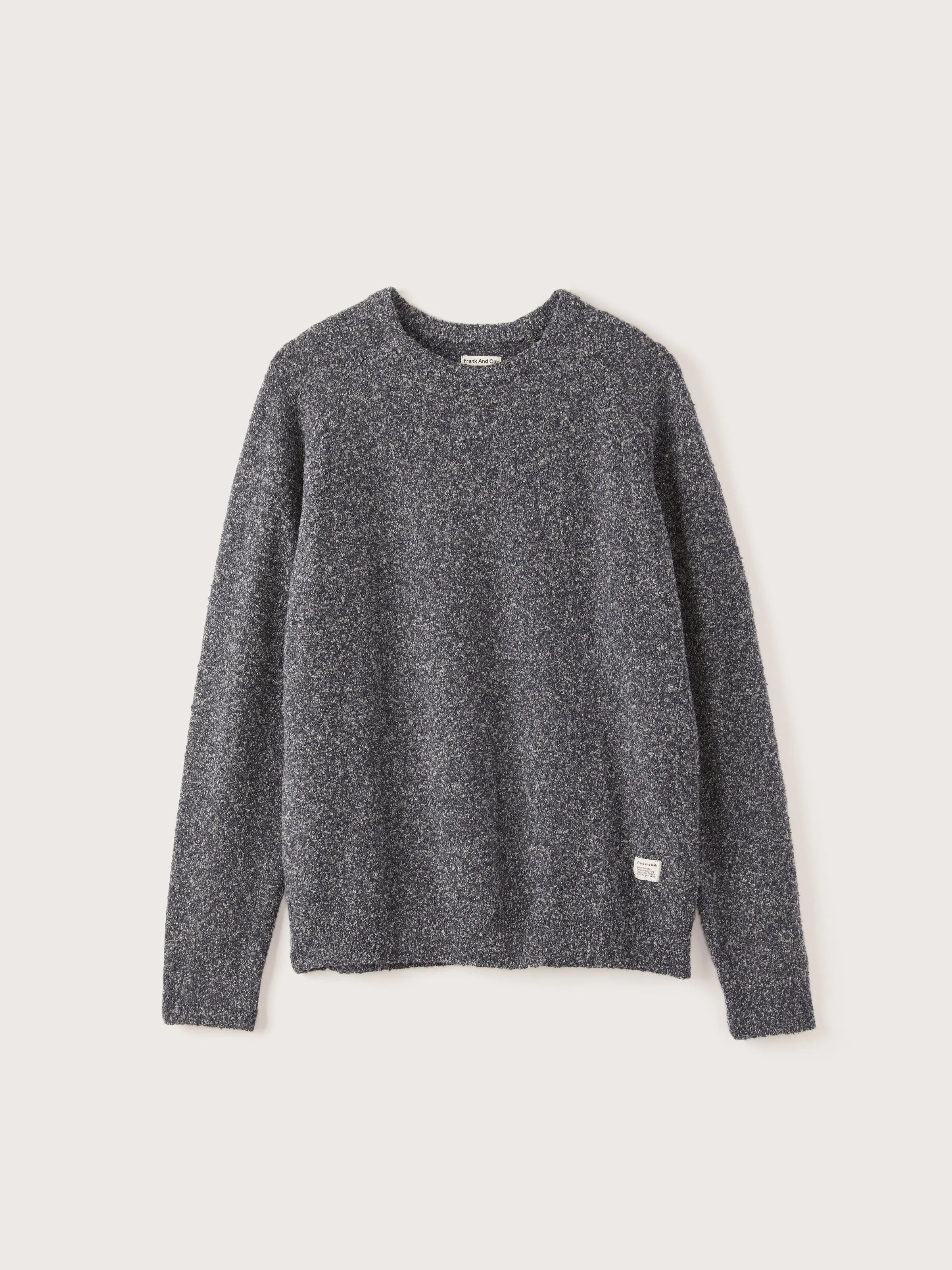 The Boucle Seawool® Sweater in Midnight Blue