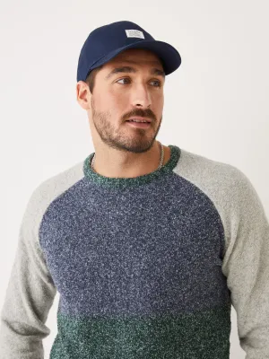 The Colour Block Seawool® Sweater in Pine Grove