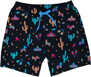 Tipsy Elves Men's Stretch Swim Trunks 7 Inch Inseam 4-Way Stretch with Mesh Liner - Quick-Dry Funny Swimwear Bathing Suit