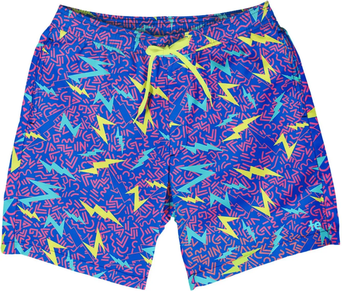 Tipsy Elves Men's Swim Trunks 7 Inch Inseam Classic Fit with Mesh Liner - Quick-Dry Funny Swimwear Bathing Suit