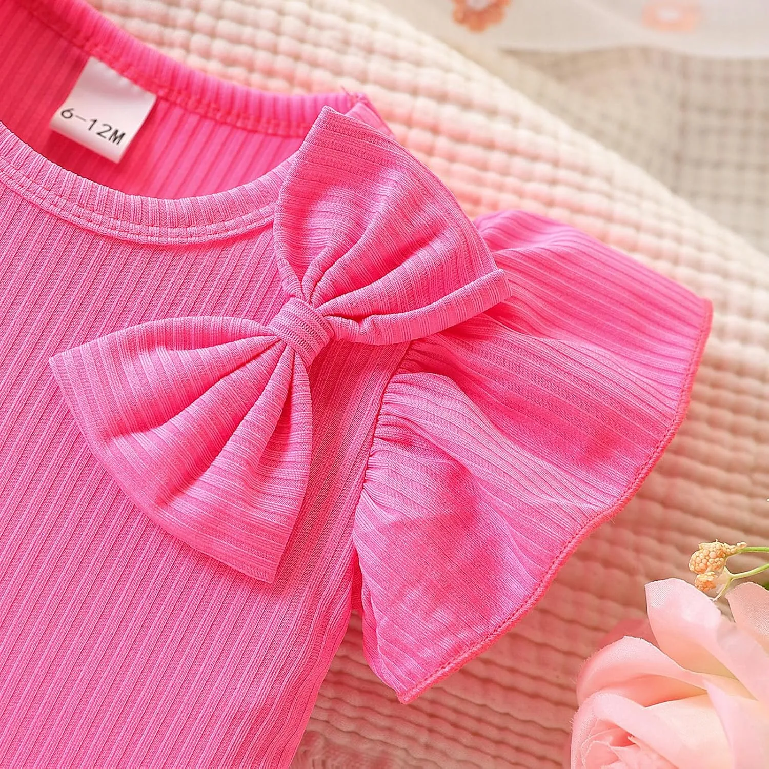 Toddler Baby Girls Clothes Cute Cap Sleeve T-Shirt   Floral Printed 2pcs Summer Shorts Set For Girls