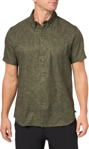 UNIONBAY Men's Short Sleeve Aero Tech Button-up Shirt