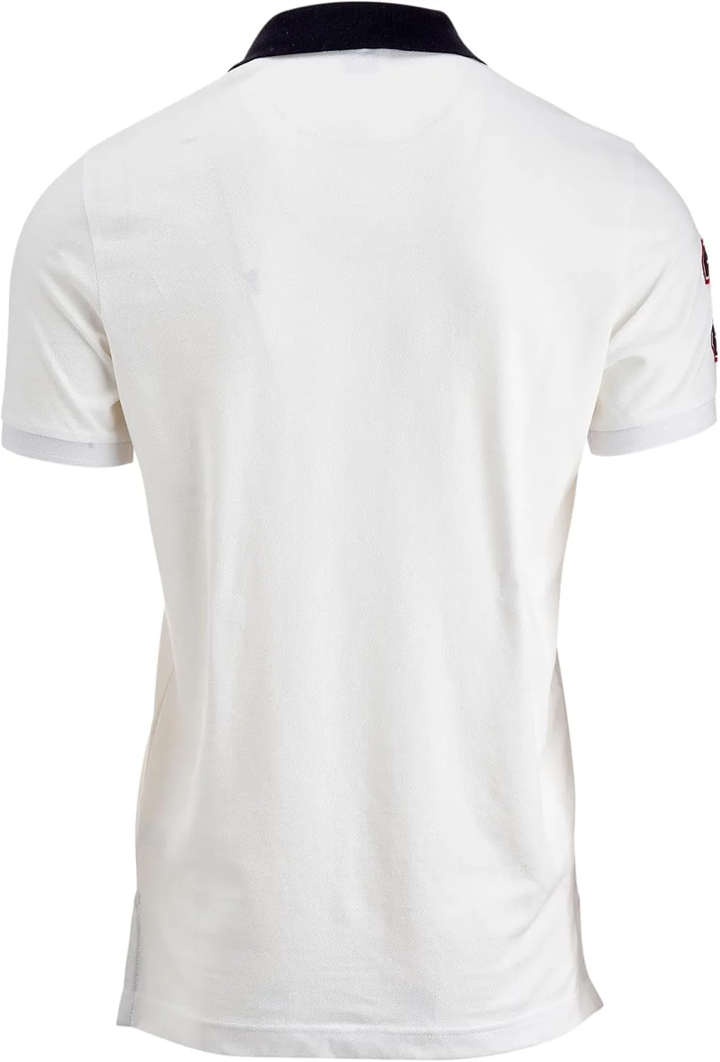 U.S. Polo Assn. Men's Short-Sleeve Polo Shirt with Applique, Casual Summer Slim Fit Polo Shirt with Contrast Color