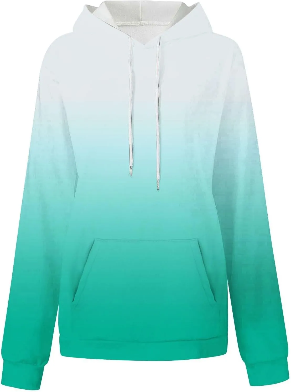 Womens Fall Fashion 2024 Trendy Oversized Hoodie Sweatshirts Gradient Color Casual Drawstring Hoodies