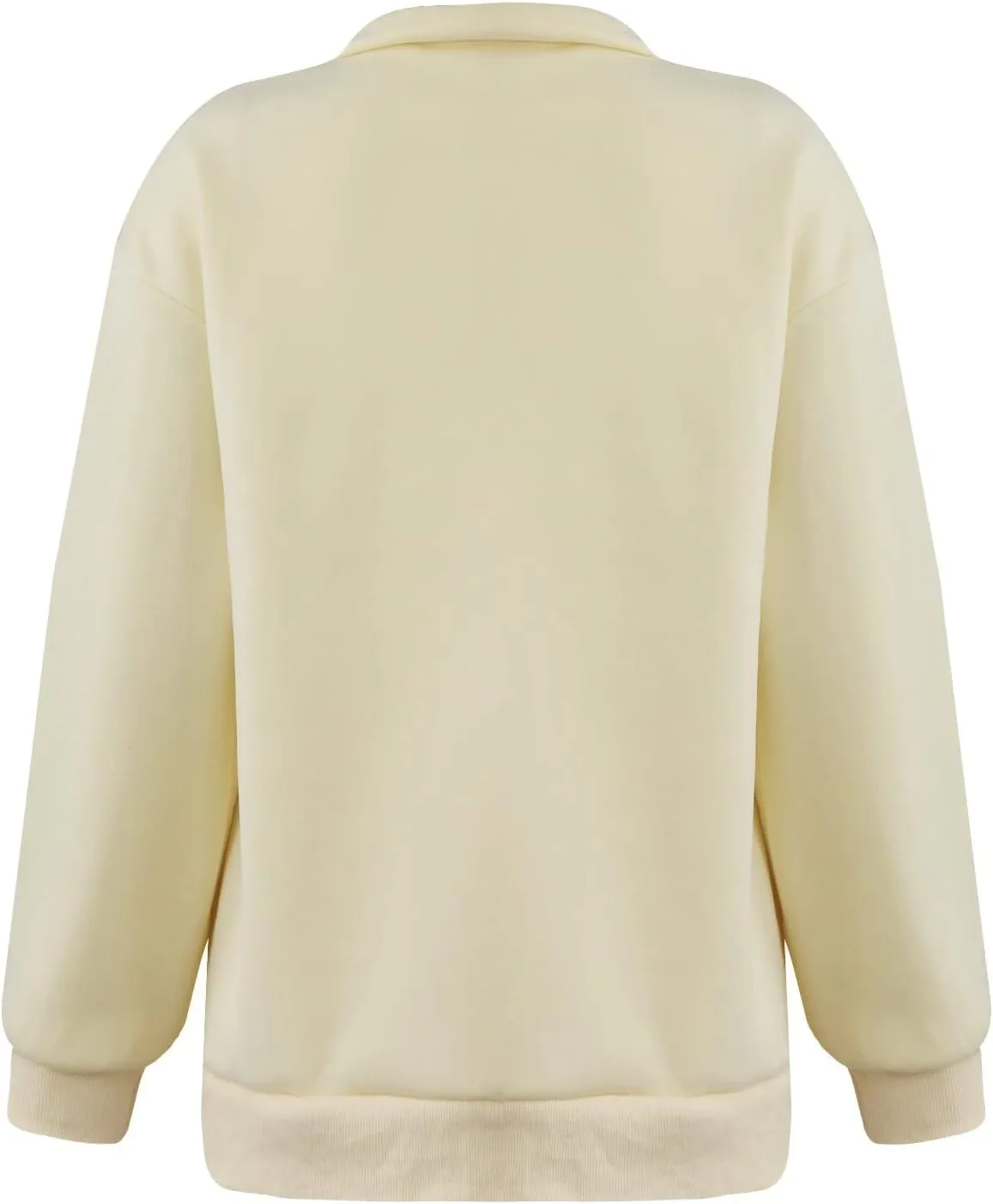 Womens Half Zip Pullover Oversized Sweatshirts Hoodies Fall Fashion Outfits 2024 Y2k Clothes