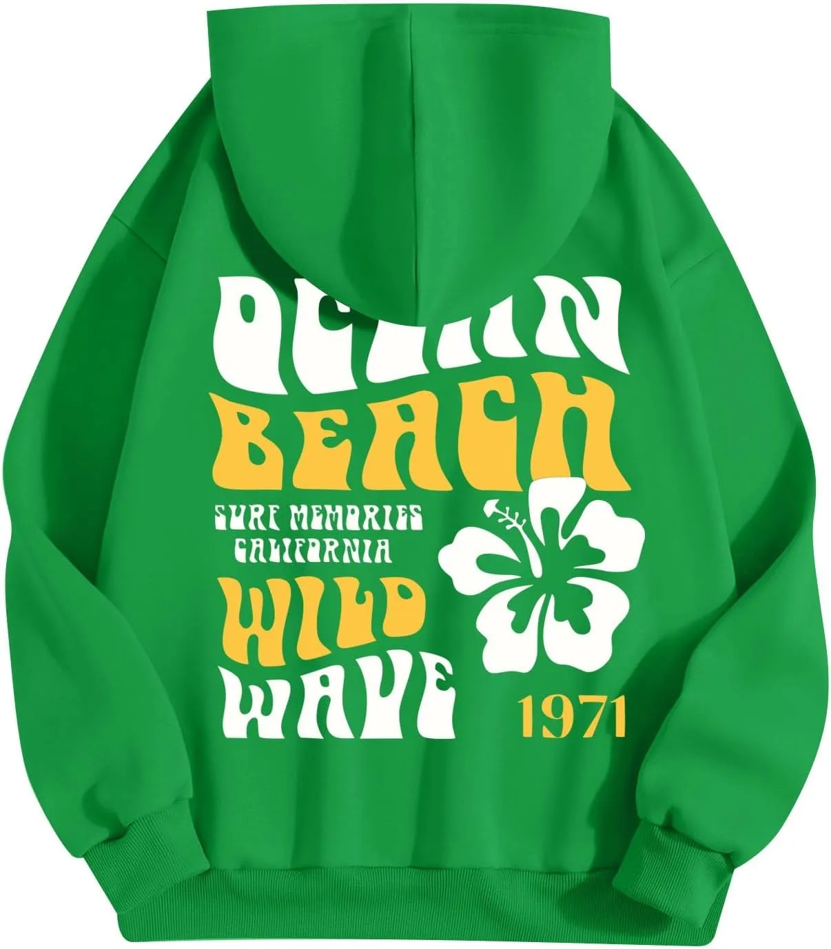 Women's Oversized Full Zip Hoodies Y2K Cute Preppy Graphic Zip Up Sweat Jackets For Teen Girls with Pockets