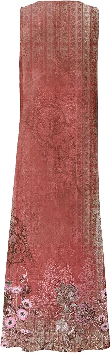 Womens Summer Dresses Beach Long Dress Sleeveless Elegant Flowy Dresses Plus Size Loose Dress with Pockets