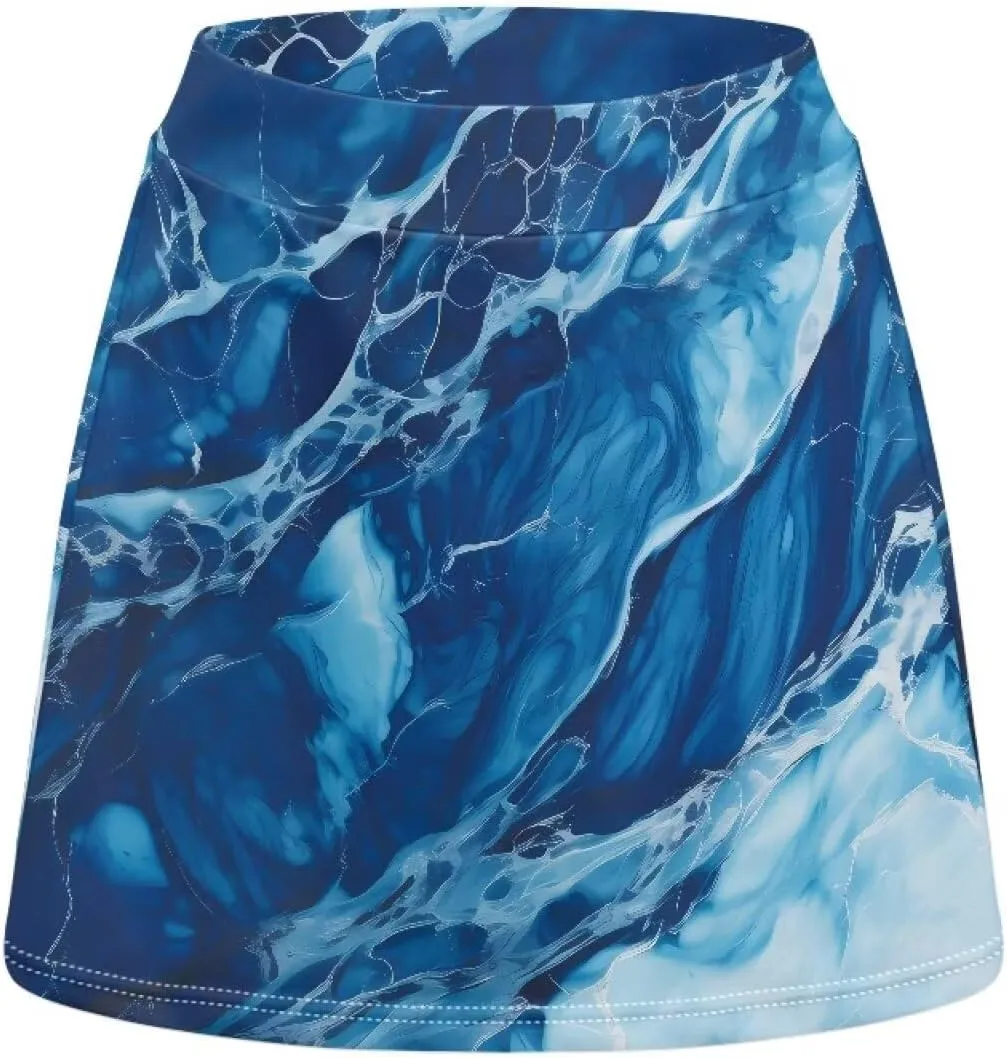 Womens Tennis Skirt High Waisted Athletic Skirts with Pockets Inner Shorts Quick Dry Golf Skort for Workout Casual