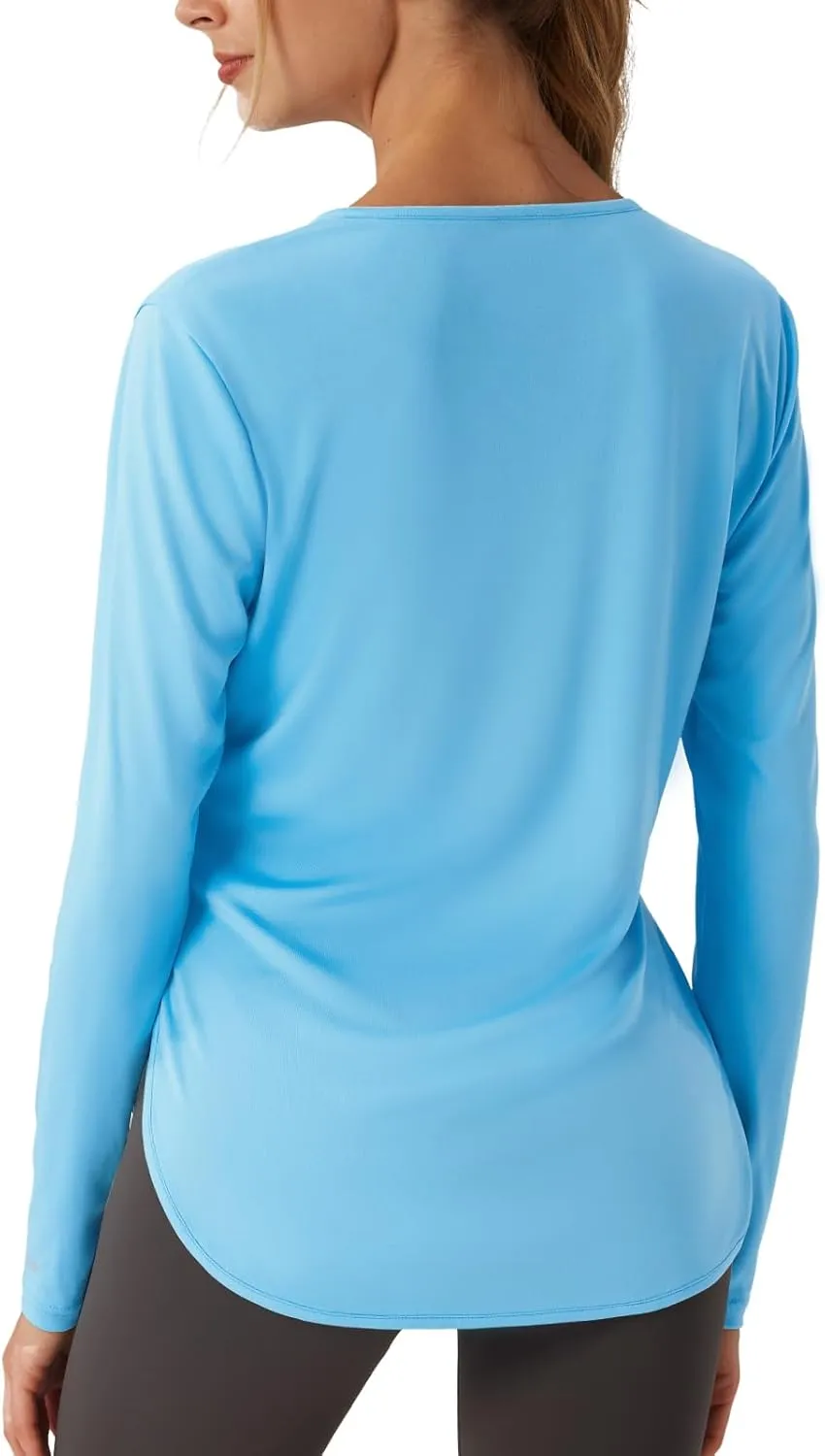 Women's V-Neck UPF 50 Swim Rash Guard Shirt