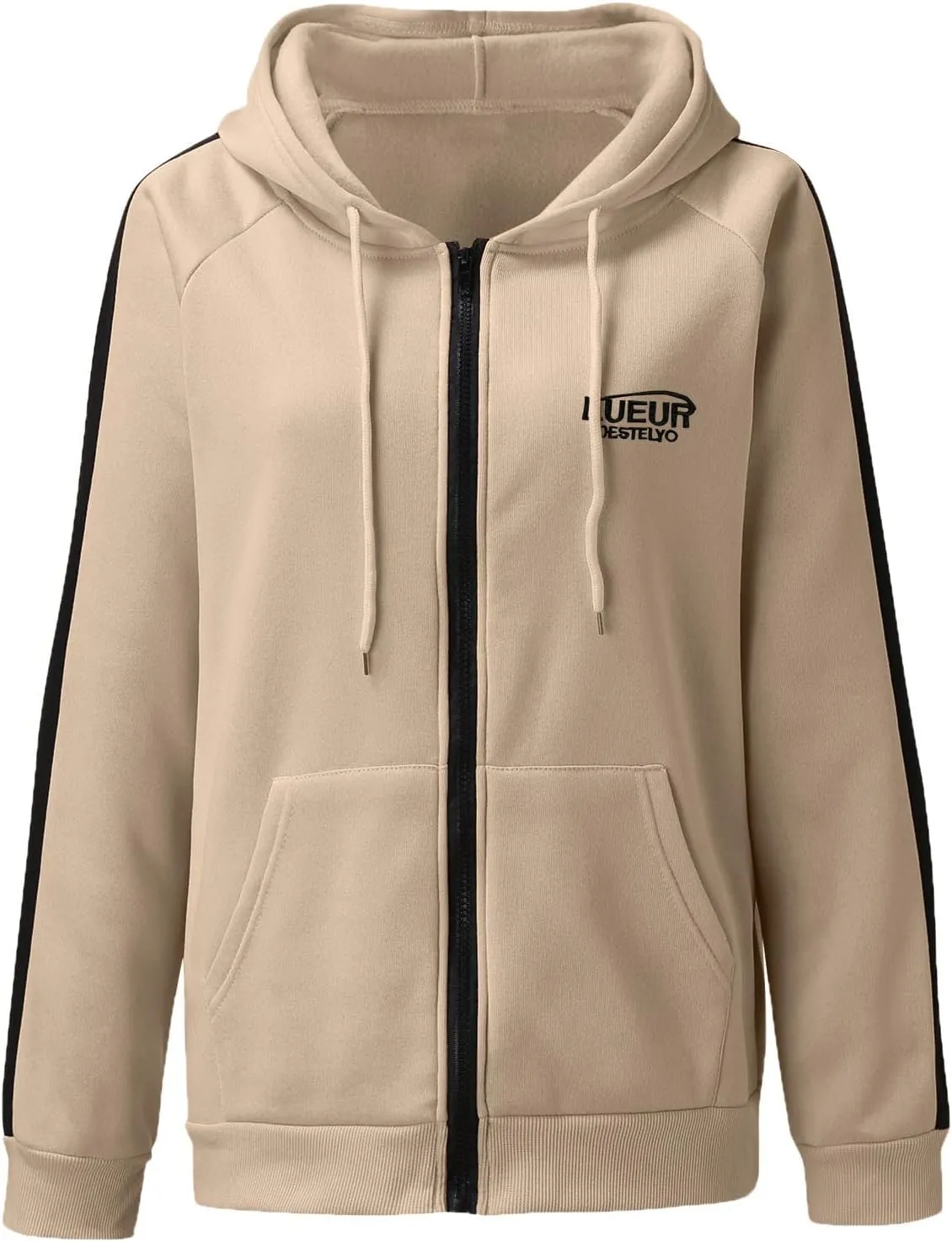 Womens Zip Up Hoodie Plus Size Oversized Aesthetic Grunge Cute Y2K Hoodie for Teen Girls Trendy Loose Fit Sweatshirts