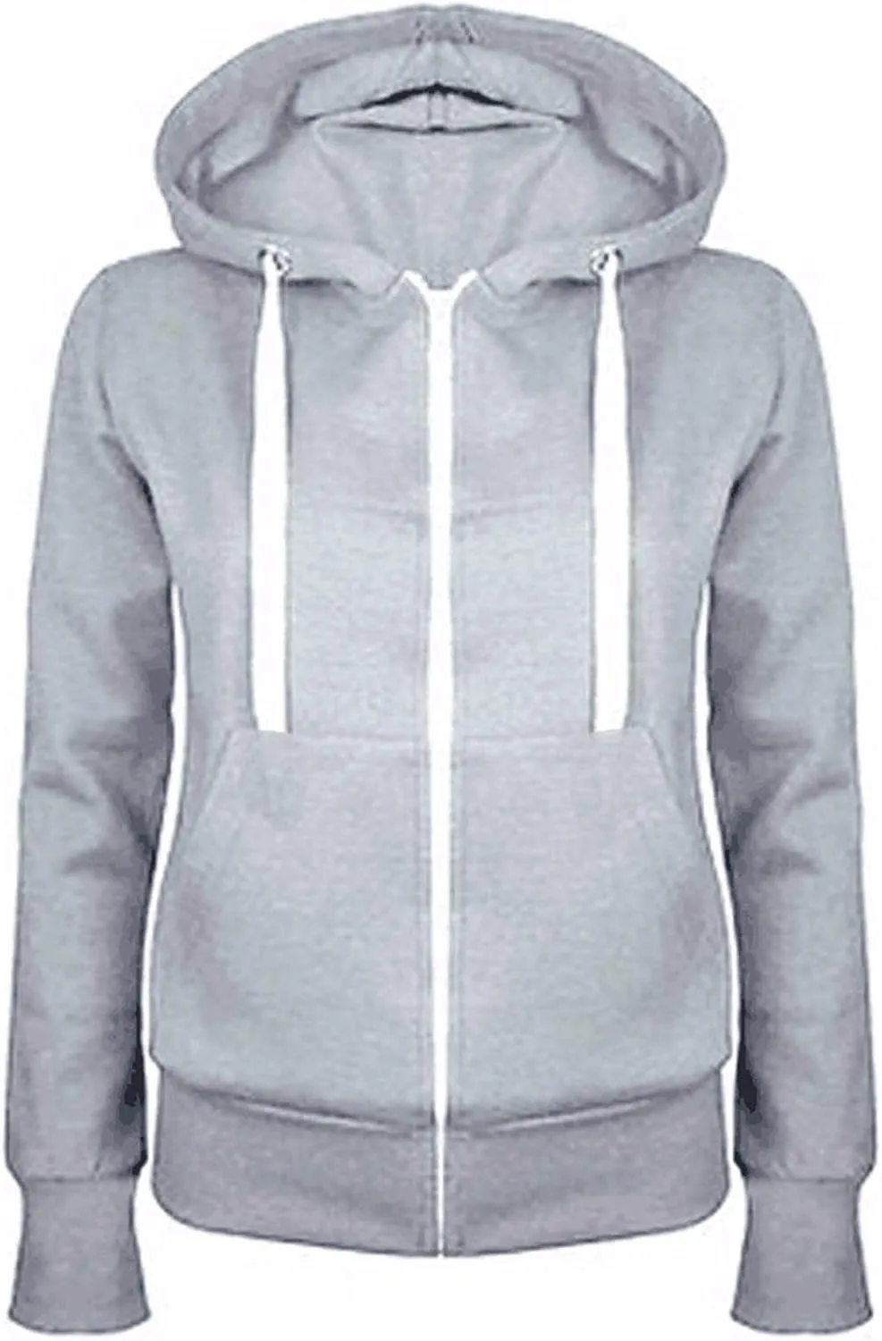 yardsong Zip Up Hoodie Women 2024 Trendy Long Sleeve Sweatshirts Casual Breathable Athletic Hooded Track Jacket with Pockets