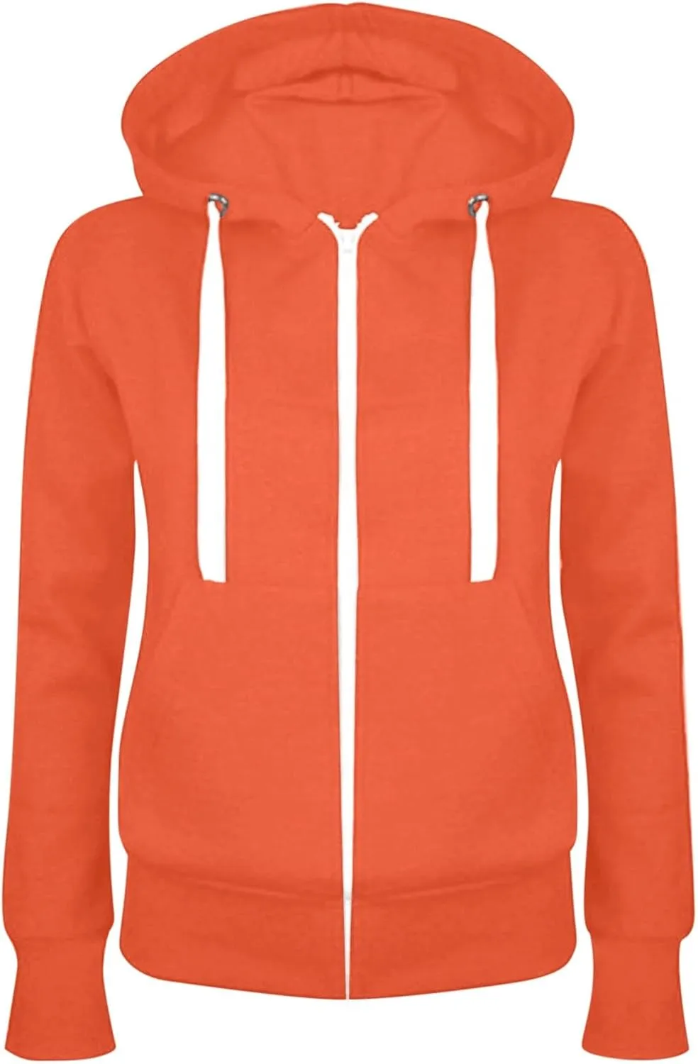 yardsong Zip Up Hoodie Women 2024 Trendy Long Sleeve Sweatshirts Casual Breathable Athletic Hooded Track Jacket with Pockets