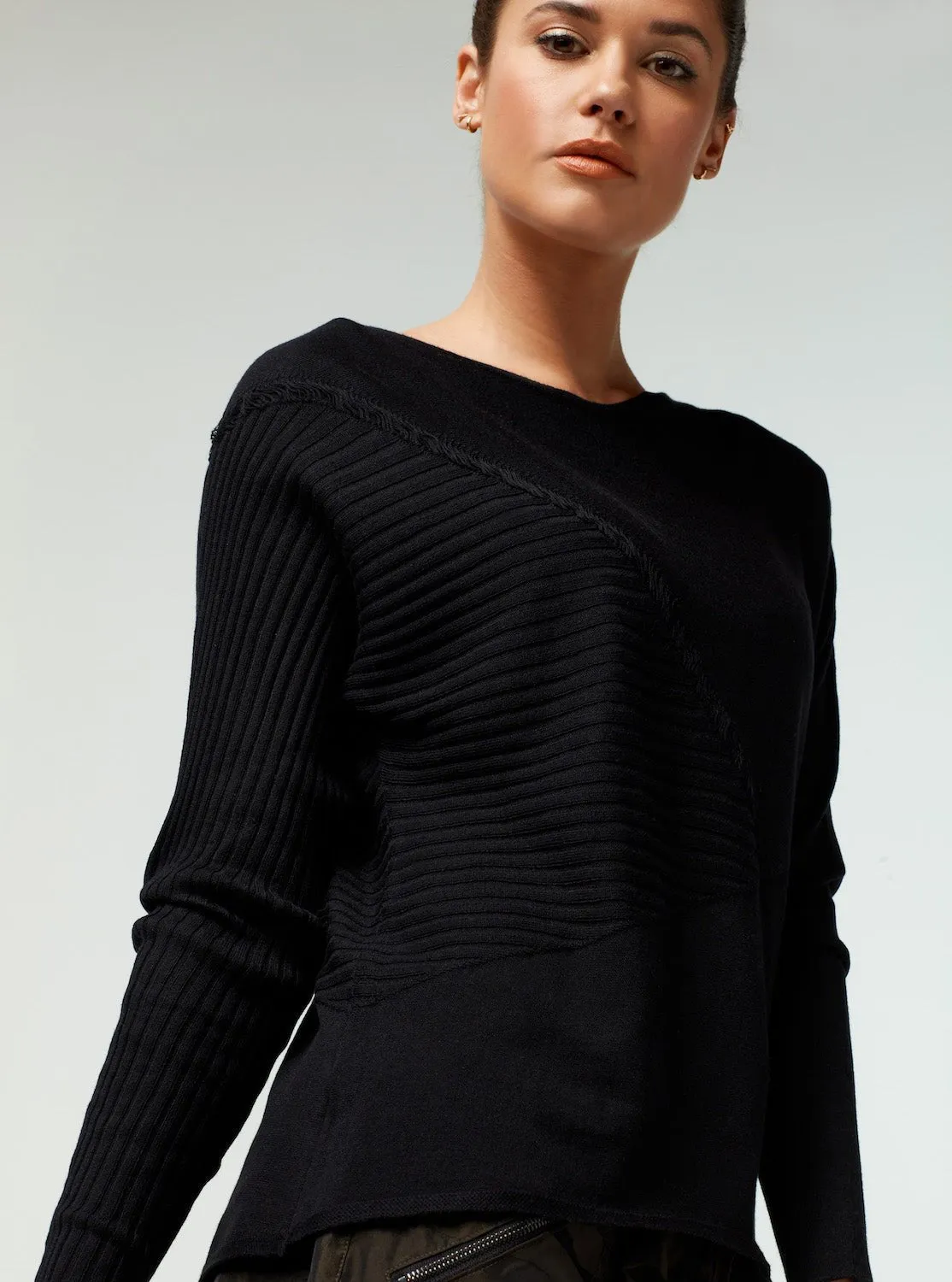 Yolo Pullover Sweater - Black