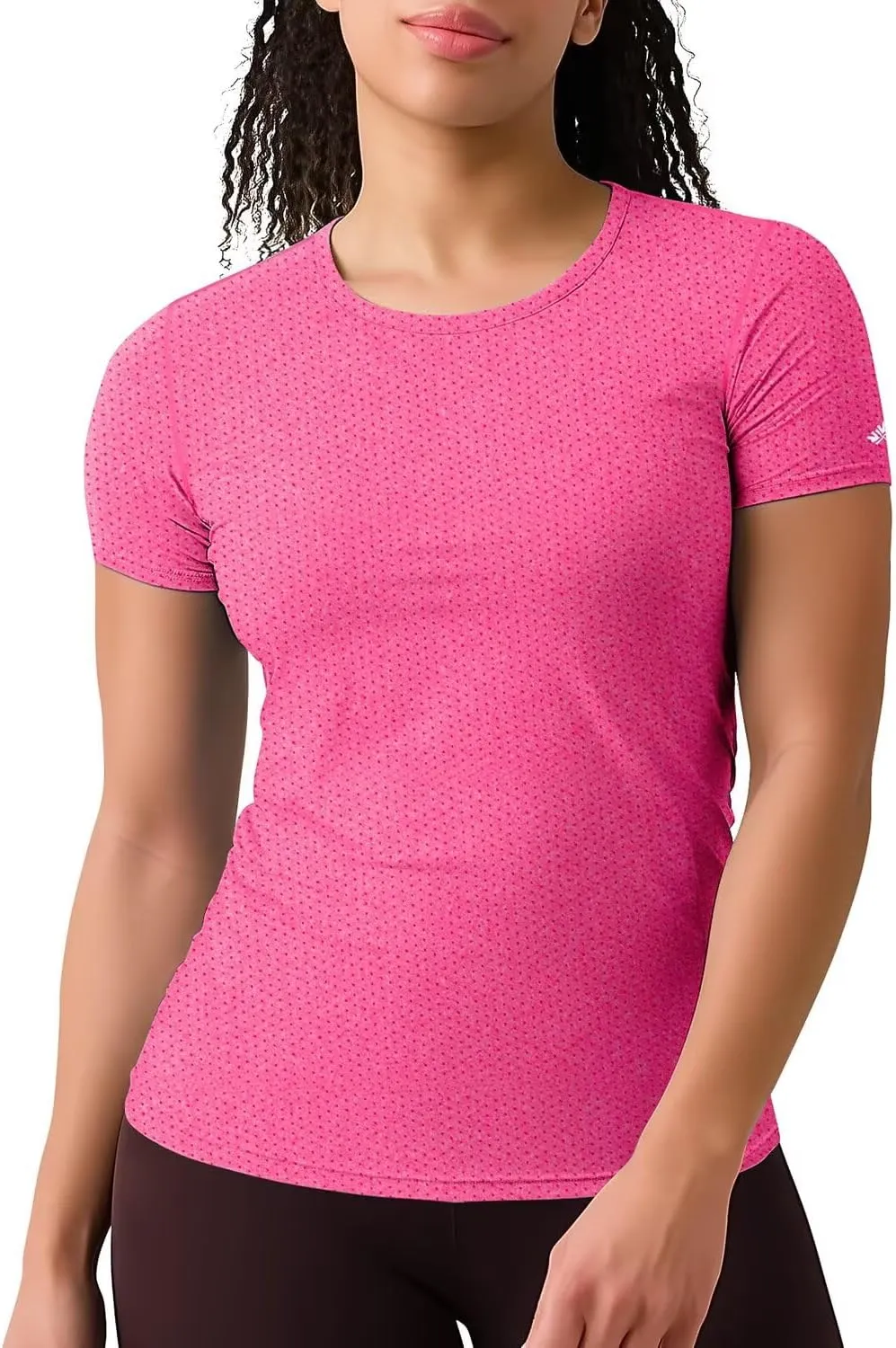 Zengjo Womens Athletic Tops Short Sleeve Slim Fitted Quick Dry Moisture Wicking Workout T-Shirt for Gym Running Yoga