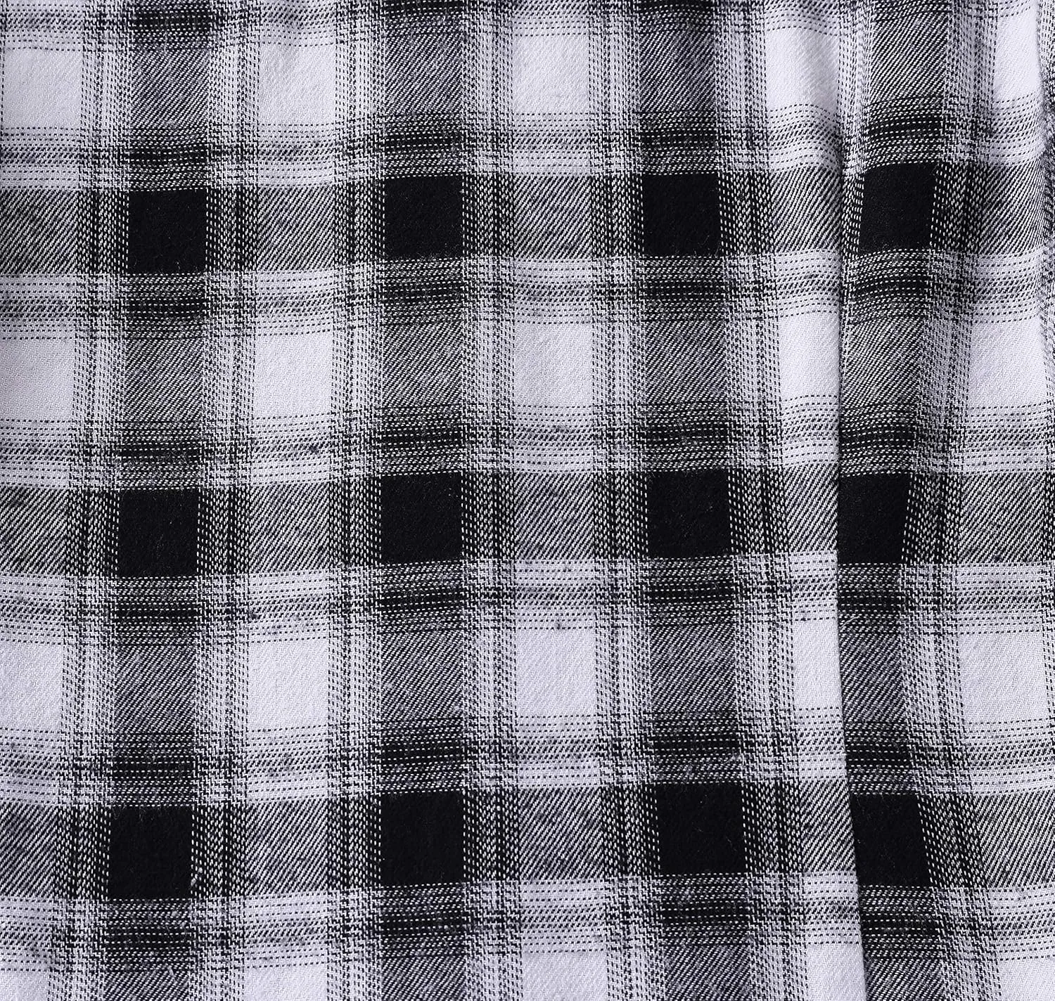 ZENTHACE Women's Thermal Fleece Lined Plaid Button Down Flannel Shirt Jacket