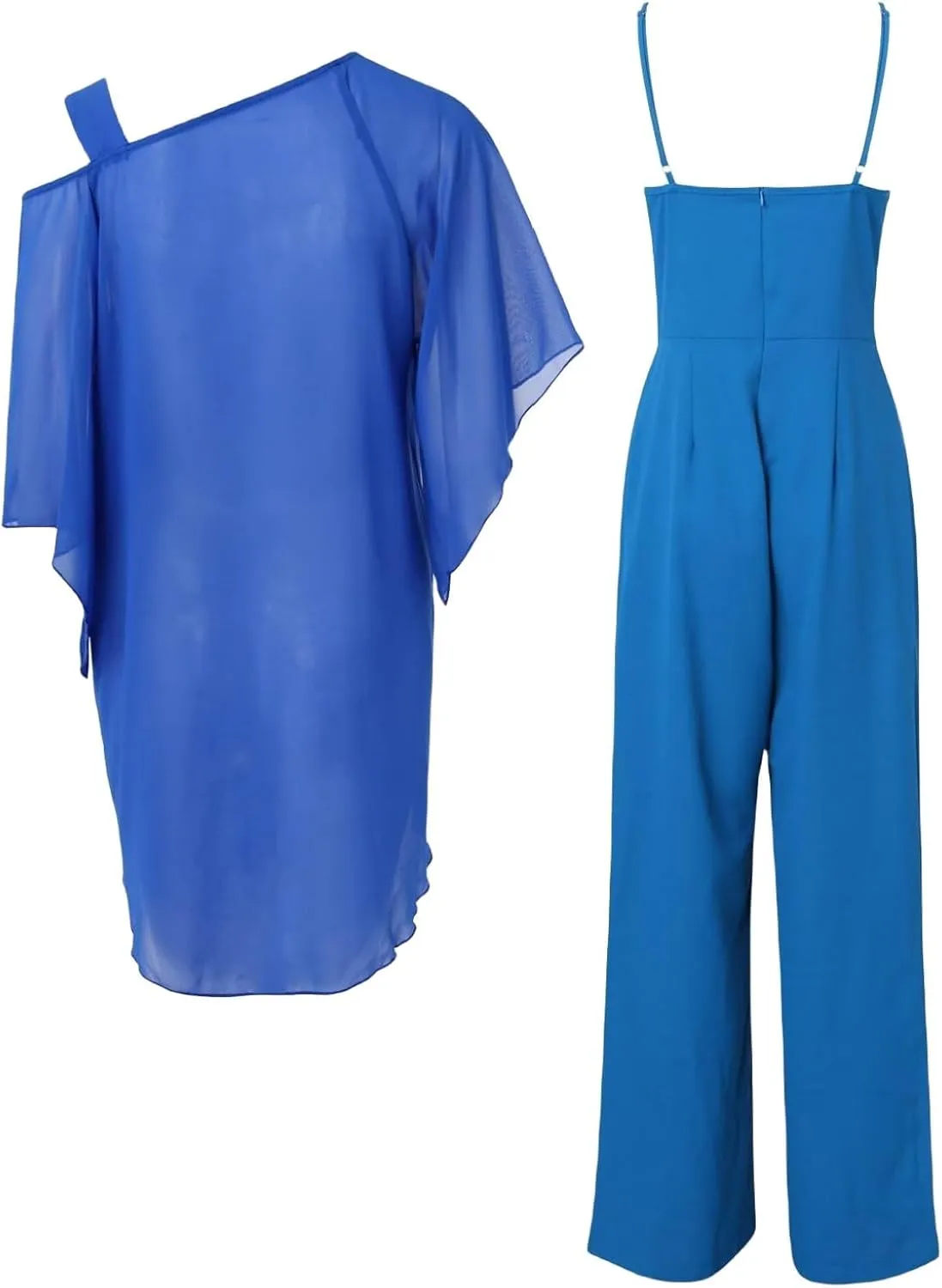 ZOCANIA Formal Pants Suits for Women Wedding Guest Evening Party, Elegant 2 Piece Pants Suit Formal Outfits