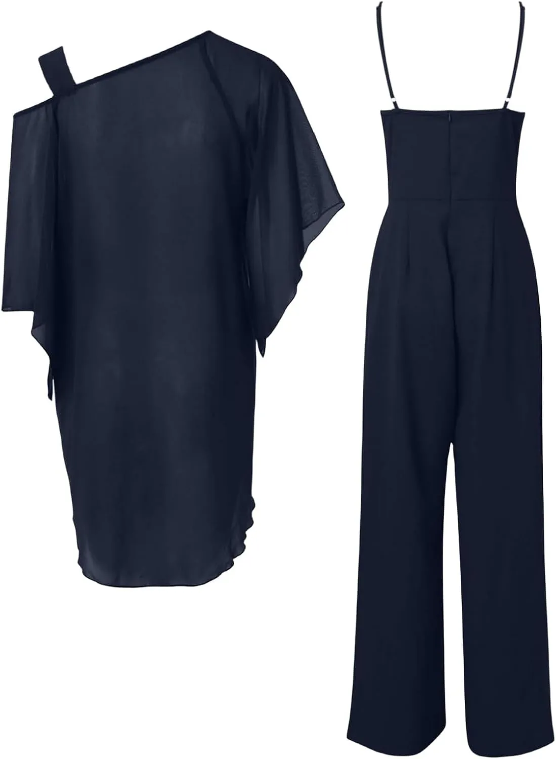 ZOCANIA Formal Pants Suits for Women Wedding Guest Evening Party, Elegant 2 Piece Pants Suit Formal Outfits