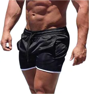 ZYXTIM Mens 5 Inch Shorts Gym Workout Shorts Oversize Elastic Waist Quick Dry Lightweight Athletic Shorts with Pockets M-4XL