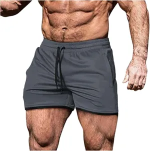 ZYXTIM Mens 5 Inch Shorts Gym Workout Shorts Oversize Elastic Waist Quick Dry Lightweight Athletic Shorts with Pockets M-4XL